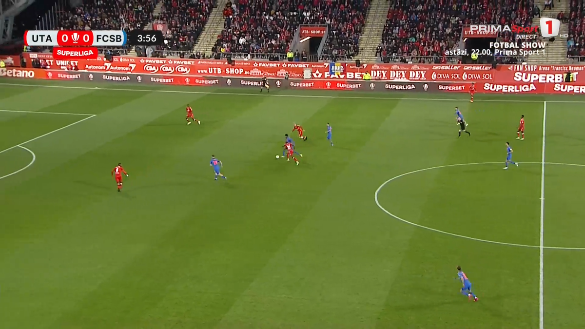 Daniel Popa, ratare incredibilă în UTA - FCSB