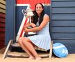 Madison Keys la ședința foto de pe plaja Dendy Street FOTO Guliver/GettyImages