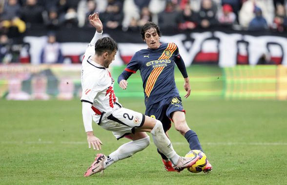 Andrei Rațiu, cu bune și cu rele în Rayo Vallecano - Girona. Cum l-au notat spaniolii