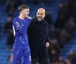 Cole Palmer se amuză împreună cu Pep Guardiola / Foto: GettyImages