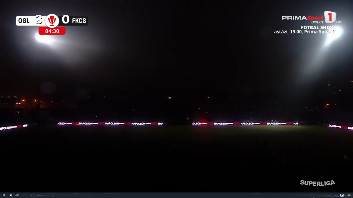 A picat nocturna în Oțelul - Csikszereda