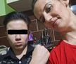 Autorul crimei din Timiș, alături de mama sa, cu pumnul strâns și tatuat