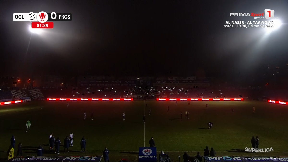 A picat nocturna în Oțelul - Csikszereda