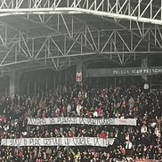 Derapaj rasist al suporterilor arădeni la adresa Rapidului // FOTO: Facebook @Ultras Romania 1918