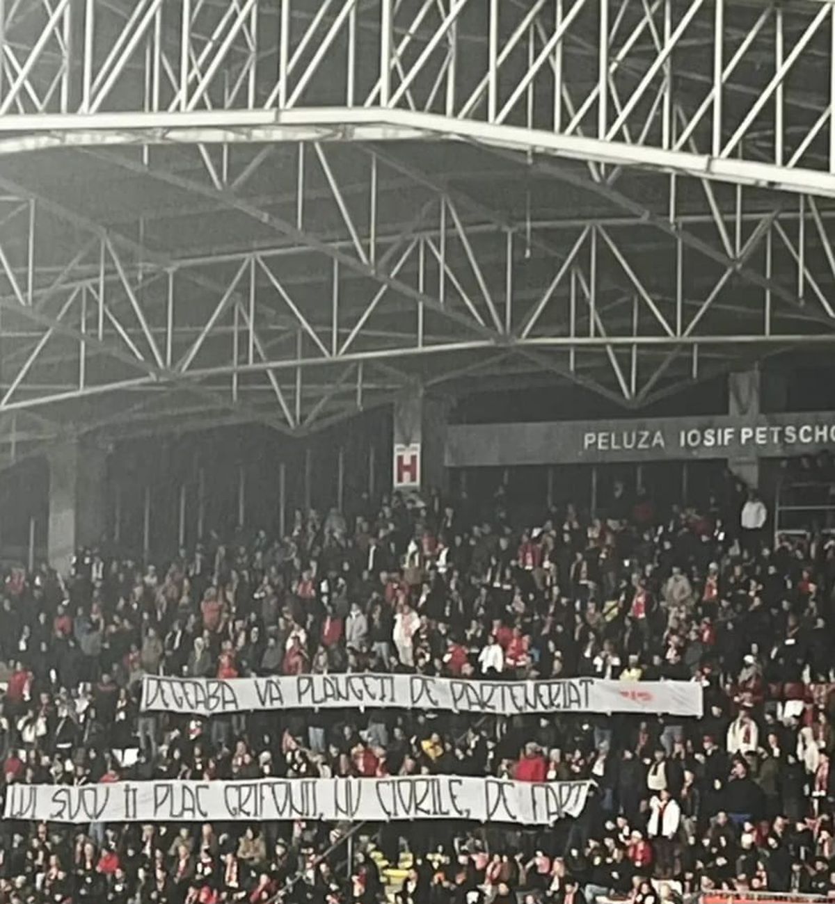 Derapaj rasist al suporterilor arădeni la adresa Rapidului