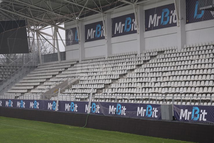 Cum arată „Arcul de Triumf”, înainte de Dinamo - Petrolul // foto: Andrei Furnigă (GSP)
