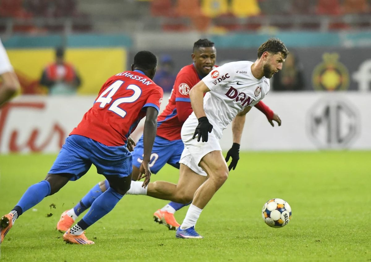 Cum a întors-o CFR Cluj pe FCSB: „scărița” care a amuțit Arena Națională