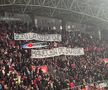 Derapaj rasist al suporterilor arădeni la adresa Rapidului // FOTO: Facebook @Ultras Romania 1918
