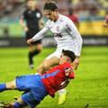 David Miculescu vs Matei Ilie, în FCSB - CFR Cluj, 25 ianuarie 2026. Foto: Cristi Preda (GSP)