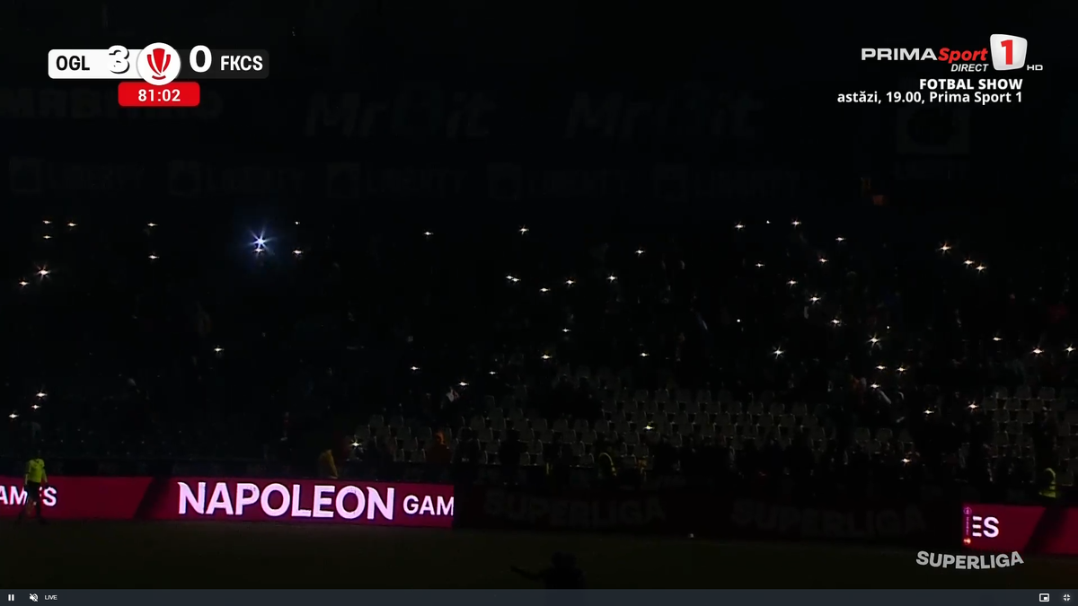 A picat nocturna în Oțelul - Csikszereda