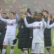 Alin Fică, Adrian Păun, Tidiane Keita și Lorenzo Biliboc, în FCSB - CFR Cluj, 25 ianuarie 2026. Foto: Ionuț Iordache (GSP)