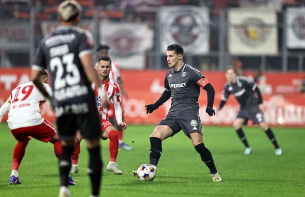 Într-un final pe muchie, Rapid a întors scorul cu UTA! Moruțan a impresionat la debut » Clasamentul ACUM