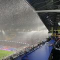 Stadionul Camp Nou în timpul ploii // foto: X