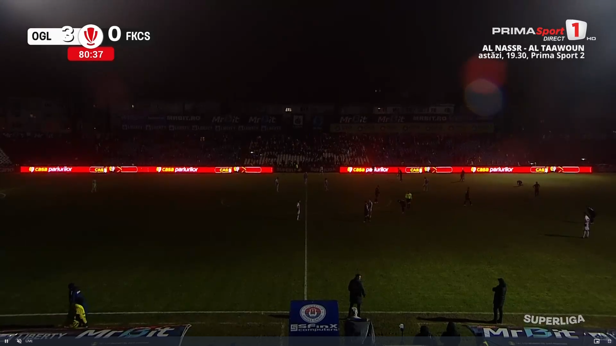 A picat nocturna în Oțelul - Csikszereda