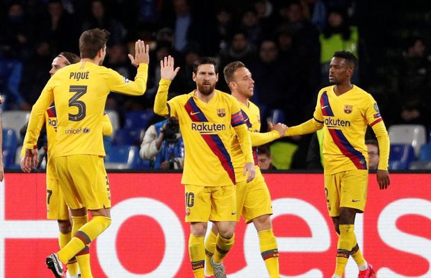 NAPOLI - BARCELONA 1-1 // Emoții mari pentru catalani: Gerard Pique s-a accidentat și ar putea rata El Clasico!