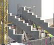 VIDEO & FOTO // Vești excelente pentru fanii Rapidului! Au început să se monteze tribunele la noul stadion din Giulești