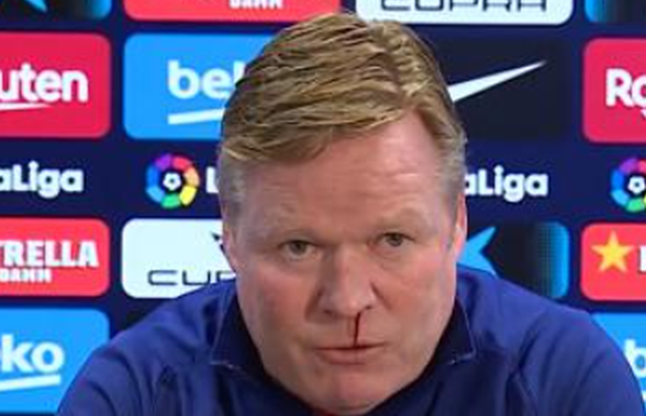 Șocant! Koeman a început să sângereze în timpul conferinței » Primele explicații