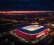 Stadionul Steaua, din Ghencea, surprins noaptea / FOTO: canpower.ro