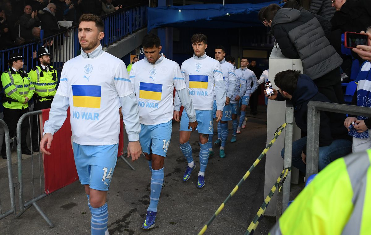 Everton - Manchester City, sprijin Ucraina / FOTO: GettyImages