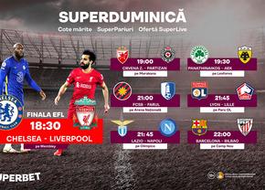 E timpul marilor câștiguri! Vezi cum arată SuperDuminica meciurilor de cinci stele pe Superbet