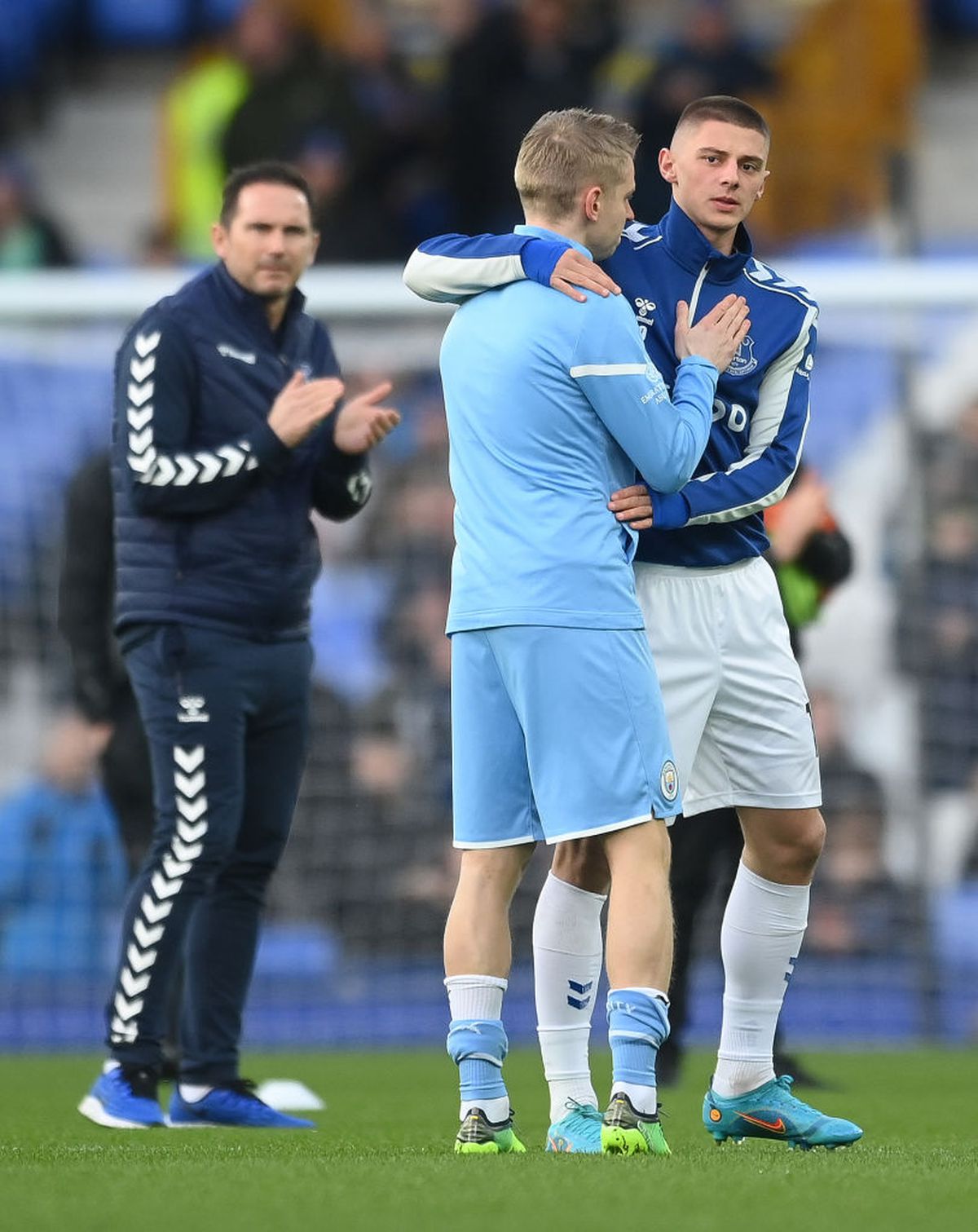 Imaginile zilei din sport vin de la Everton - Manchester City! Ucrainenii Zinchenko și Mykolenko, în lacrimi » Cum au apărut colegii lor pe gazon