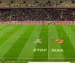 Cu gândul la Ucraina în derby-ul Rapid - Dinamo » Mesajele transmise de fotbaliști și grafica specială a televiziunilor