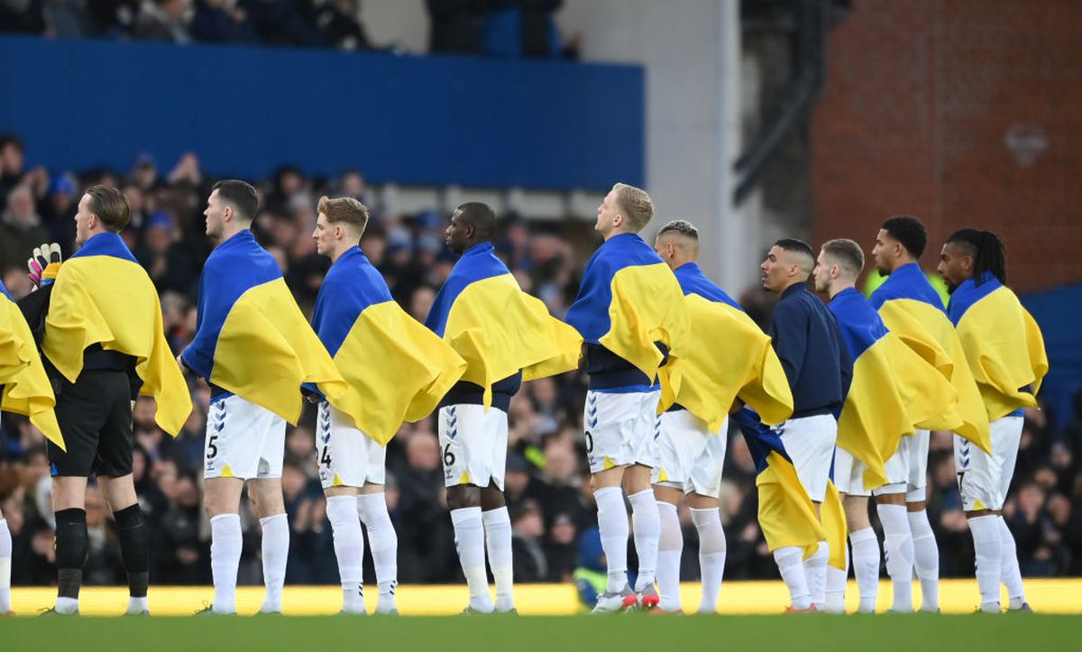 Everton - Manchester City, sprijin Ucraina / FOTO: GettyImages