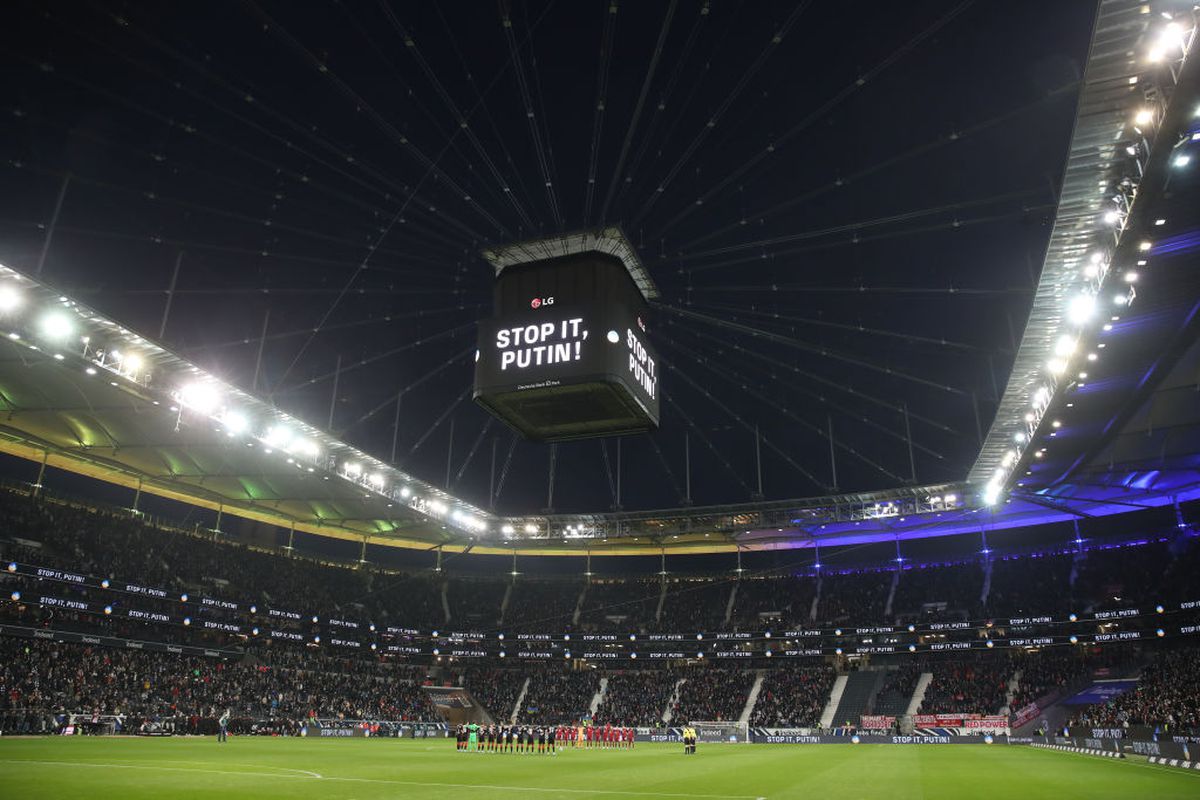 Eintracht - Bayern, mesaj pentru Putin