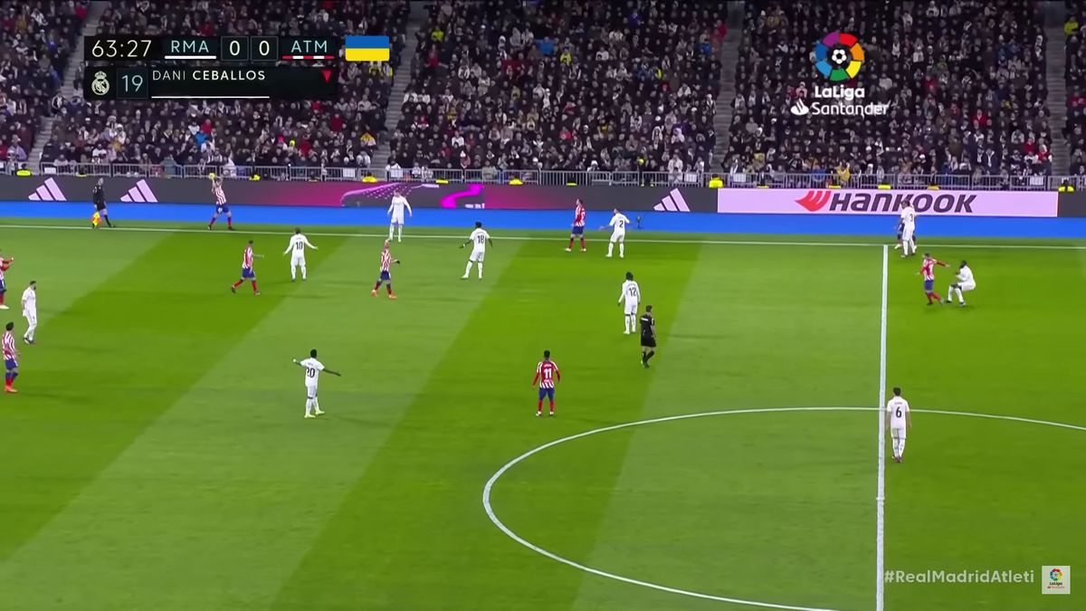 Angel Correa, fault asupra lui Antonio Rudiger, în Real Madrid - Atletico Madrid