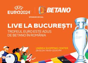 Betano aduce Trofeul Campionatului UEFA EURO 2024 în România  și invită toți fanii sportului la un eveniment unic