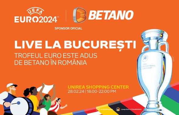 Betano aduce Trofeul Campionatului UEFA EURO 2024 în România  și invită toți fanii sportului la un eveniment unic