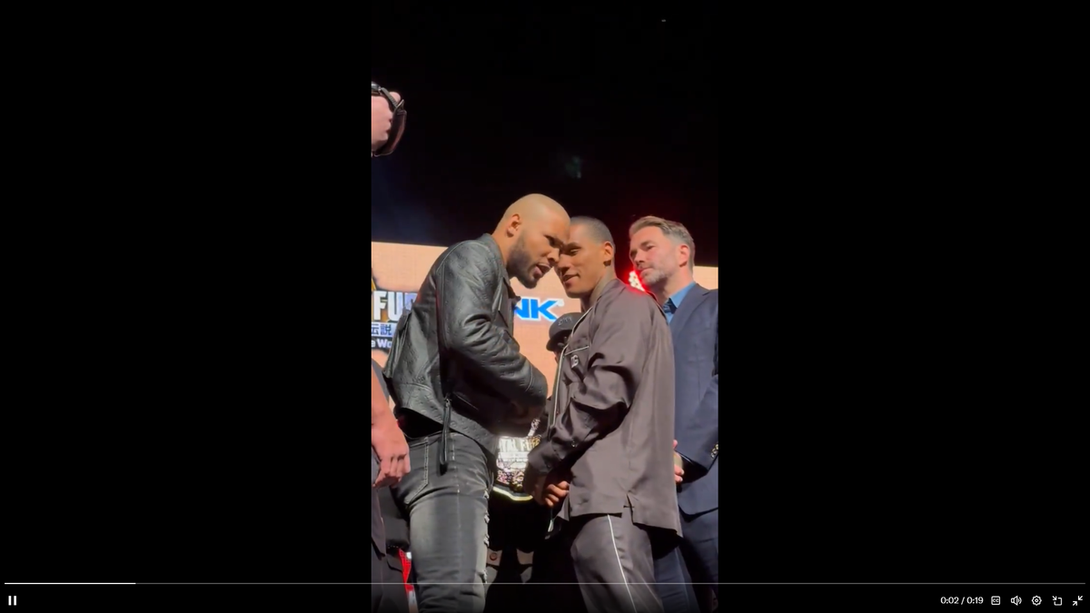 Scene haotice înaintea meciului de box » Chris Eubank Jr i-a spart un ou în față rivalului său: „L-am contaminat din nou”