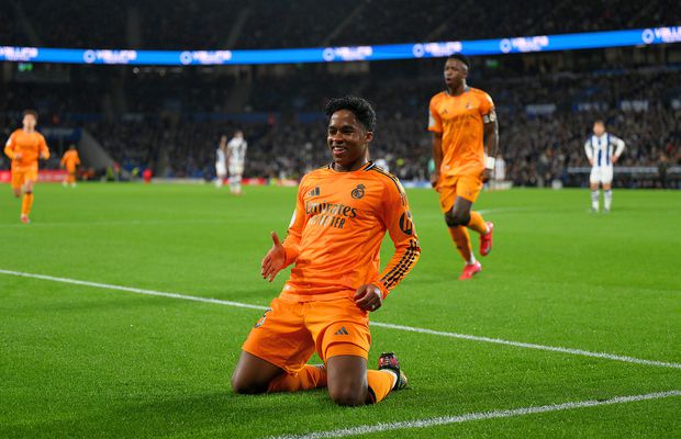 Real Sociedad - Real Madrid 0-1 » Avantaj blanco! Endrick duce Madridul cu un picior în finala Cupei