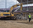 A început demolarea stadionului „Dan Păltinișanu”