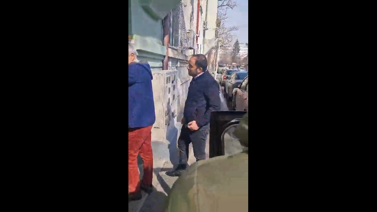 Momentul în care Călin Georgescu a fost adus la audieri // foto: X
