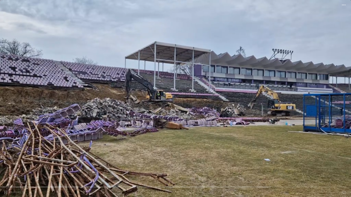 A început demolarea legendarei arene din România, inaugurată în 1963!