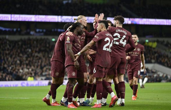 Manchester City a dominat în deplasarea cu Tottenham și a revenit în Top 4 din Premier League » Haaland a fost eroul „cetățenilor”