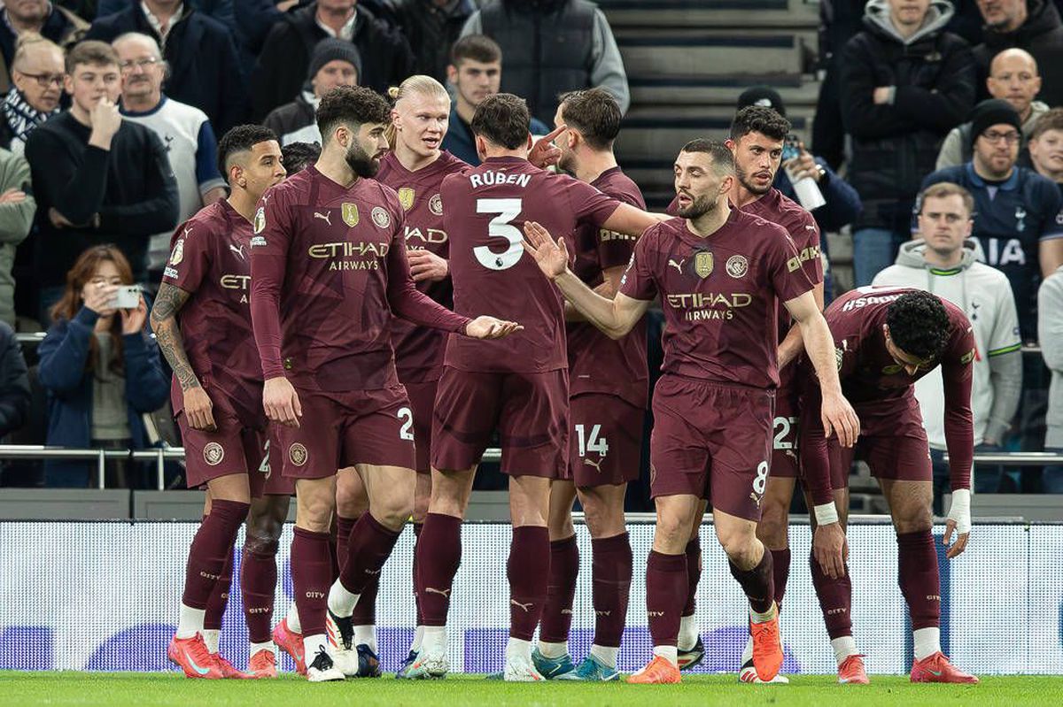 Manchester City a dominat în deplasarea cu Tottenham și a revenit în Top 4 din Premier League » Haaland a fost eroul „cetățenilor”