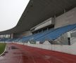 Stadionul din Târgu Jiu în februarie 2026. Imagini surprinse în interiorul și în exteriorul arenei de 12.000 de locuri / FOTO: Andrei Furnigă (GSP)