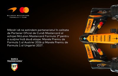 F1: Marele Circ, tot mai aproape de linia de start. Banca Transilvania, parteneriat extins cu campionii mondiali de la McLaren