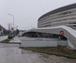 Stadionul din Târgu Jiu în februarie 2026. Imagini surprinse în interiorul și în exteriorul arenei de 12.000 de locuri / FOTO: Andrei Furnigă (GSP)