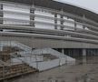 Stadionul din Târgu Jiu în februarie 2026. Imagini surprinse în interiorul și în exteriorul arenei de 12.000 de locuri / FOTO: Andrei Furnigă (GSP)
