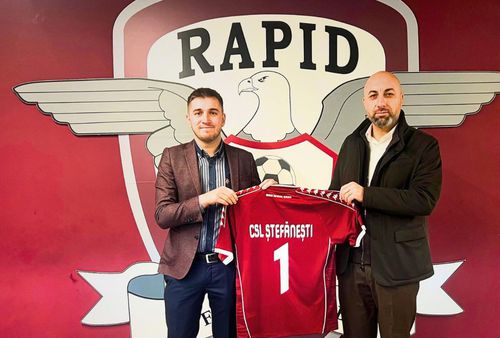 Parteneriat între Rapid și CSL Ștefănești // foto: Facebook