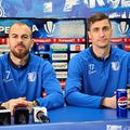 Denis Alibec și Ionuț Larie, la conferința de presă înaintea duelului cu CFR Cluj