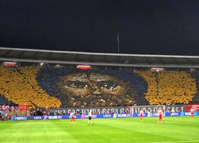 Scenografie religioasă la Steaua Roșie - Lille, în Europa League