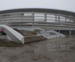 Stadionul din Târgu Jiu în februarie 2026. Imagini surprinse în interiorul și în exteriorul arenei de 12.000 de locuri / FOTO: Andrei Furnigă (GSP)