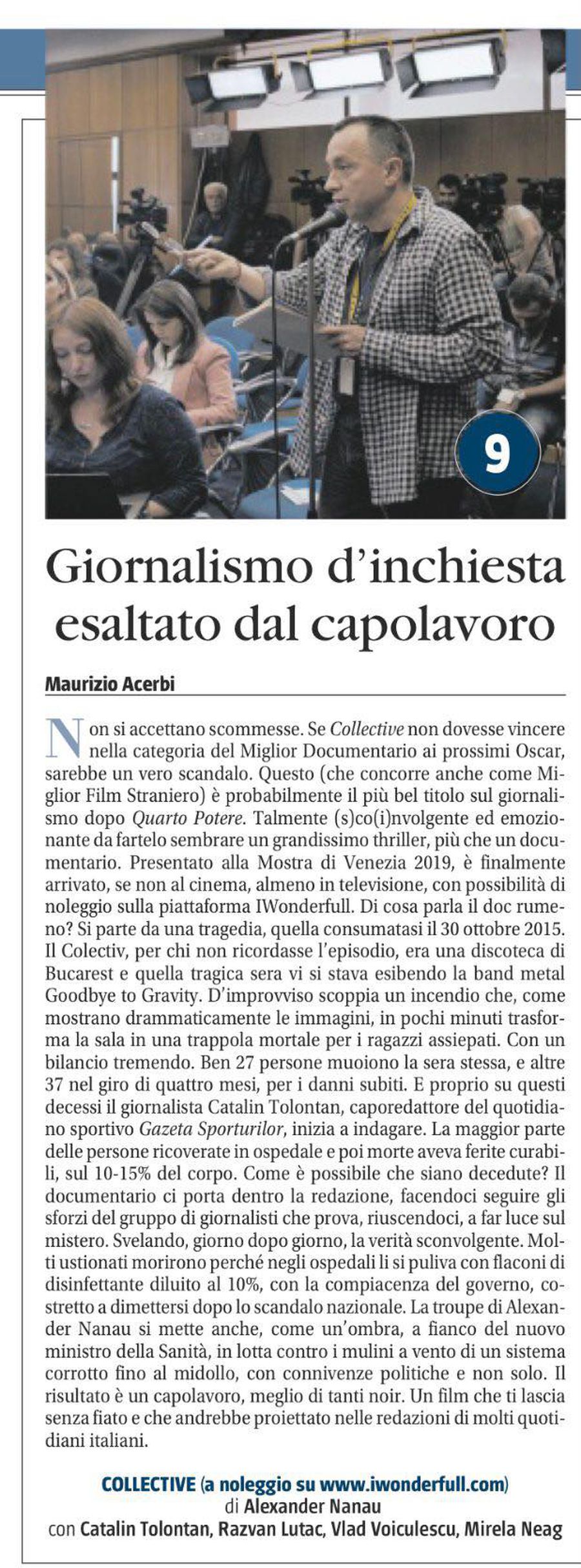 Ziarul Il Giornale scrie că anchetele Gazetei Sporturilor „ar trebui prezentate în redacțiile multor ziare italiene”