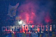Scene violente filmate în stadionul Steaua, după meciul României » Forțele de ordine au folosit gaze lacrimogene