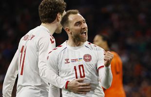 Christian Eriksen a înscris pentru Danemarca la primul meci pentru naţională după momentul delicat de la Euro » A marcat la doar 2 minute după ce a fost introdus pe teren!