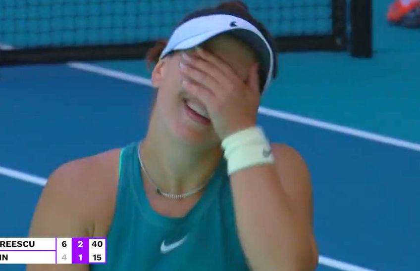 Bianca Andreescu (22 de ani, 31 WTA) a oferit un moment amuzant în timpul victoriei cu Sofia Kenin (24 de ani, 164 WTA), scor 6-4, 6-4, în „șaisprezecimile” turneului de la Miami.